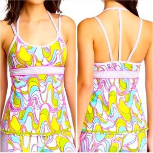 Trina Turk Recreation Lava Lamp Multi-strap Tank Top Sz M